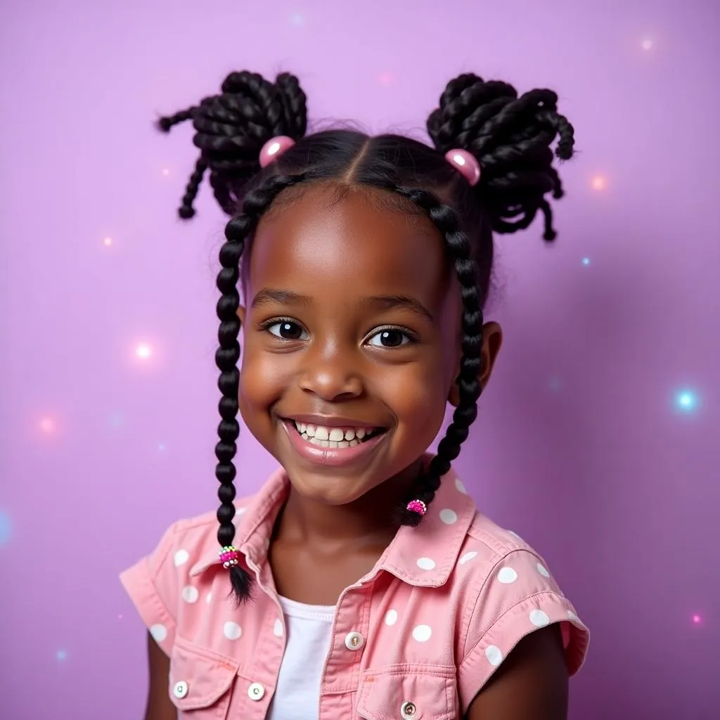 Kids hairstyling  by Harmony Strands salon