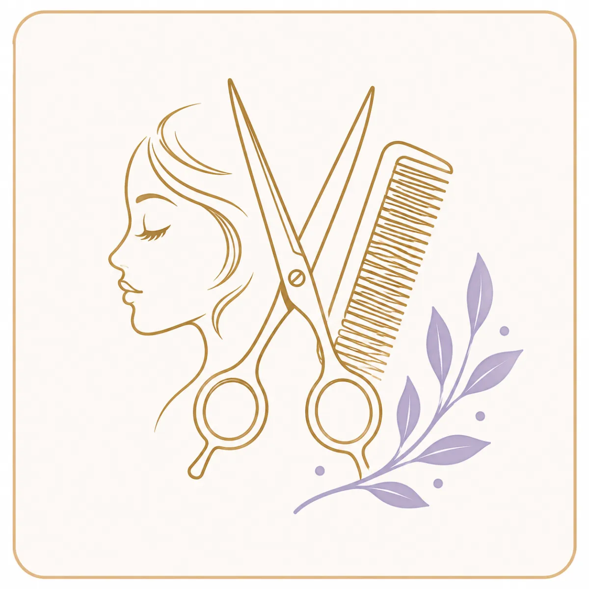 Harmony Strands maintenance icon — thin-line calendar with a leaf representing ongoing hair and scalp care.