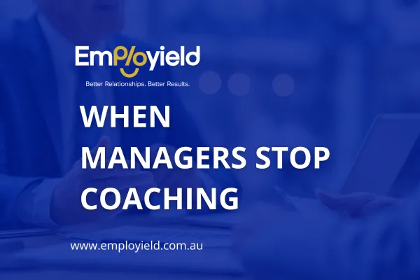 When Managers Stop Coaching
