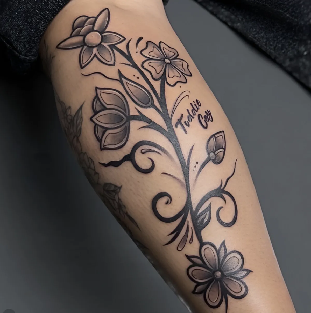 Black & Grey realism portrait tattoo by Tattoo's By Buck