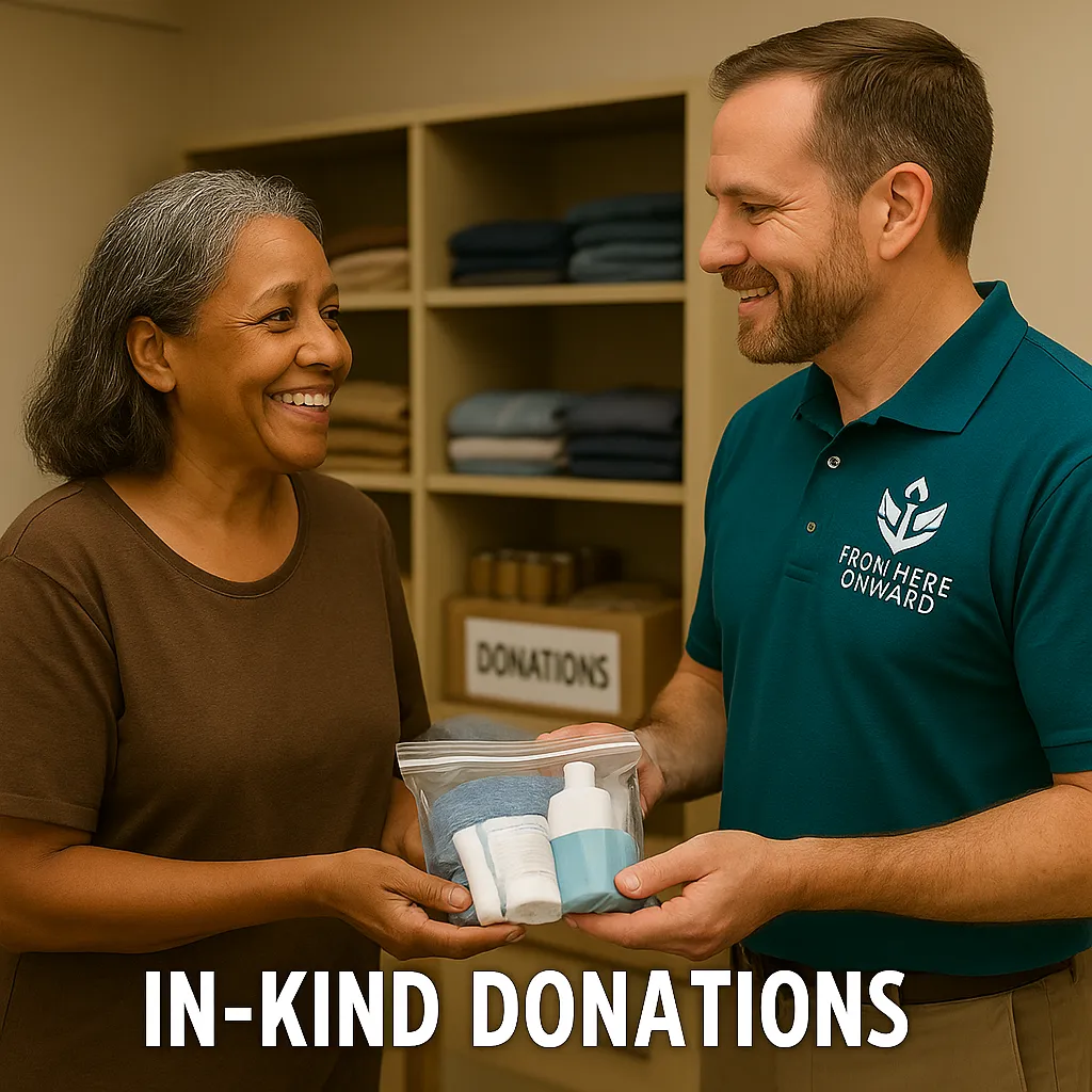 The From Here Onward Homeless Shelter In-Kind Donations