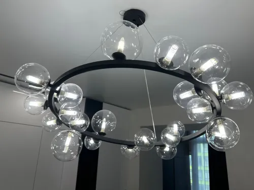 Sandy Springs Chandelier installation