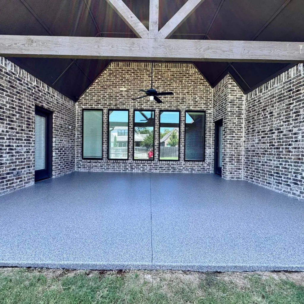 Slip-resistant pool deck coating with UV protection in Iowa