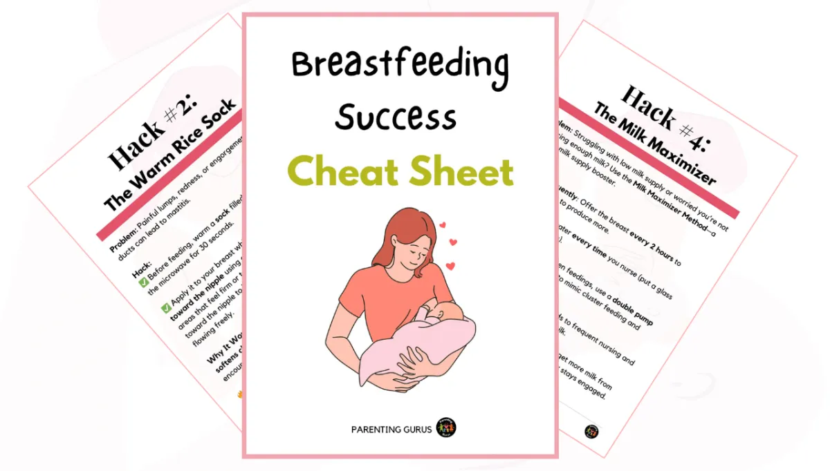 Mom breastfeeding baby comfortably using correct latch technique