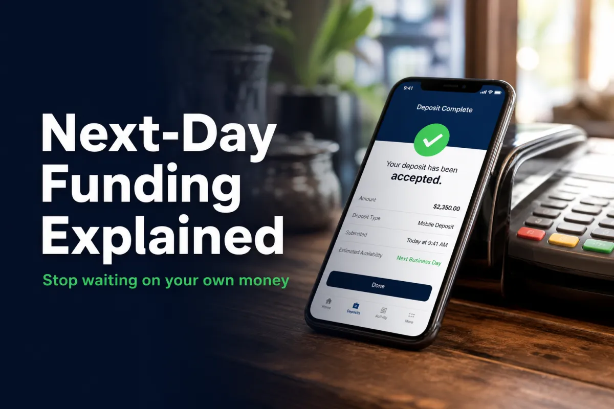 Next-day funding