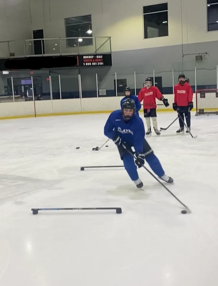 Hockey Player Developing Skill