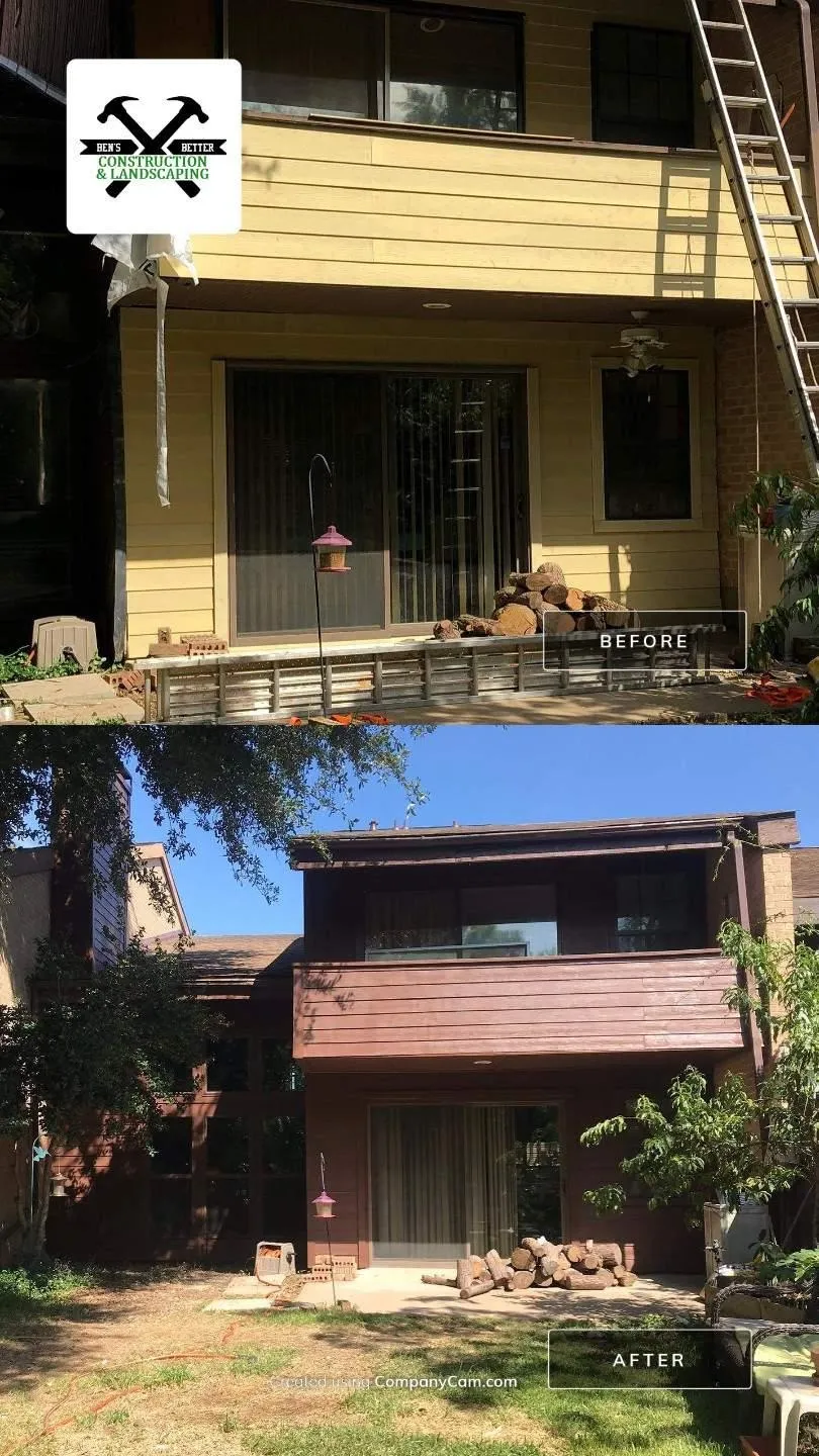 before & after for home addition