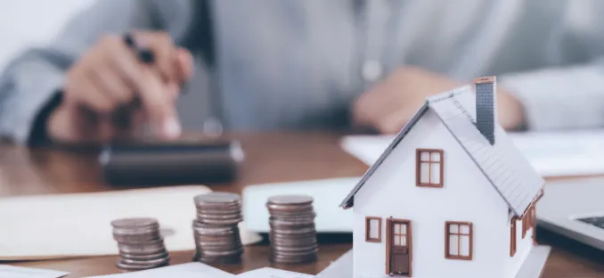 Beautiful suburban home with a Pre-Approved stamp overlayed on the image