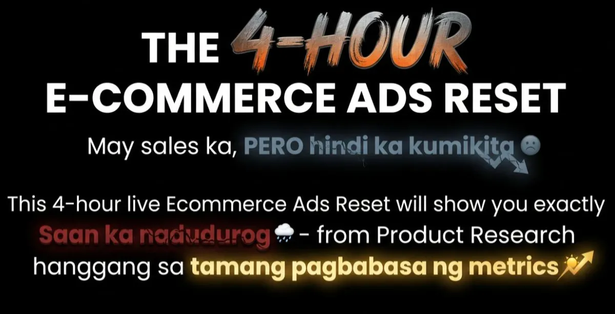 The 4-HOUR E-COMMERCE ADS RESET