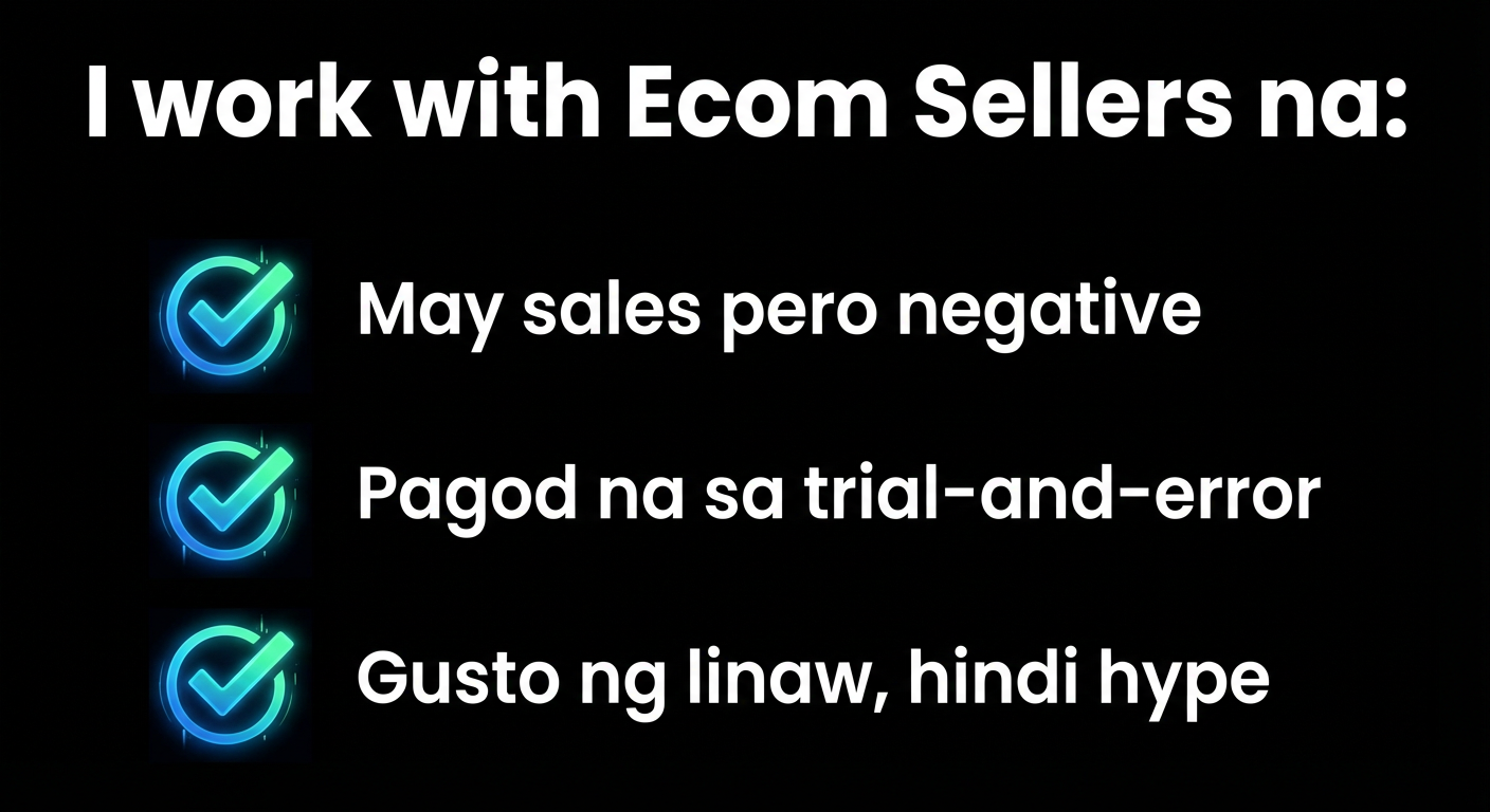 I work with Ecom Sellers na:
