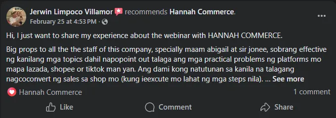 sila yung nakapag convert ng sales sa akin