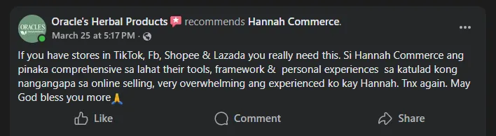 TikTok, Fb, Shopee & Lazada stores? You really need this.