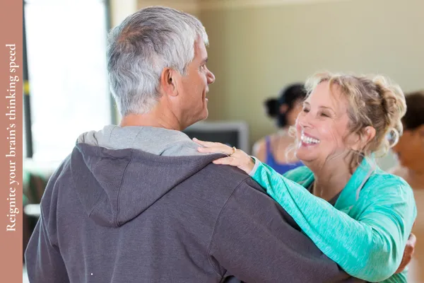 Couple learning to dance and strengthening their cerebellum