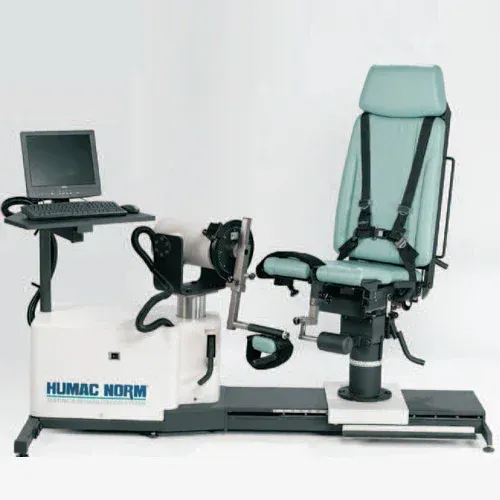 Cybex rehabilitation machine used for strength testing and physiotherapy at Physio Barnsley.