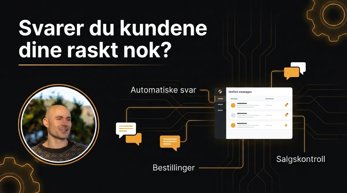 AI kundeserviceplattform som gir deg kontroll