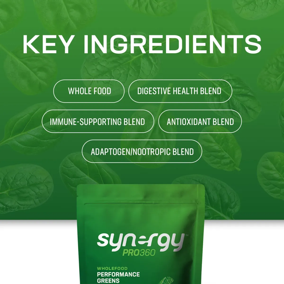 Synergy Pro30 Wholefood Performance Greens - Key Ingredients