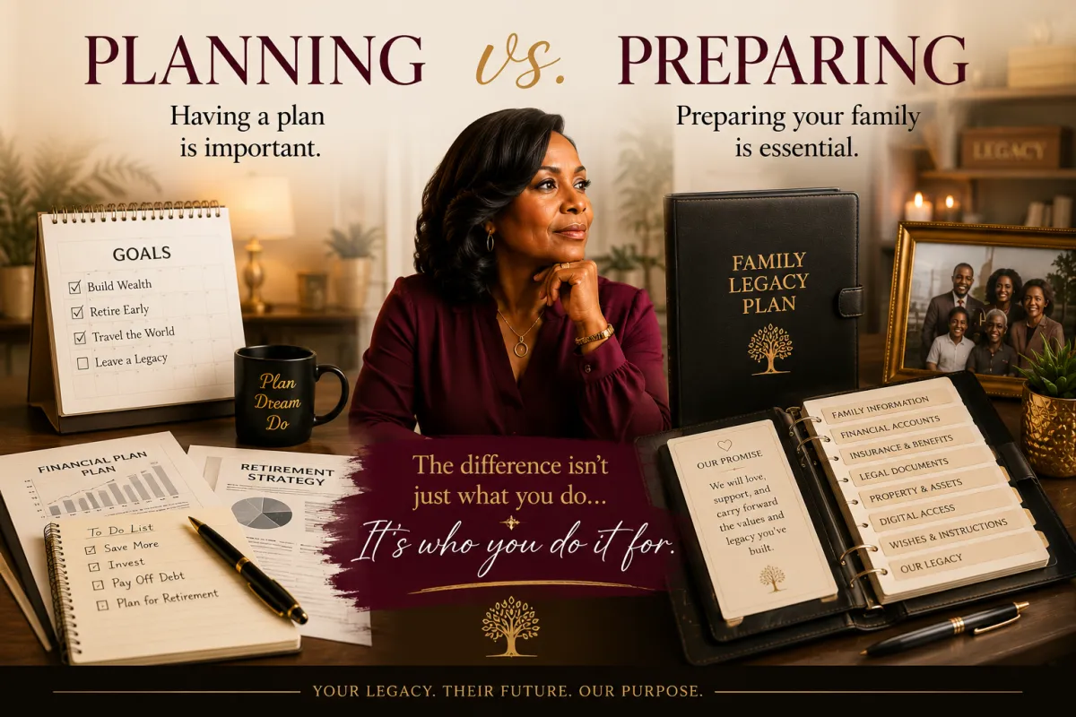 Planning vs Preparing...Why your family NEEDS BOTH!