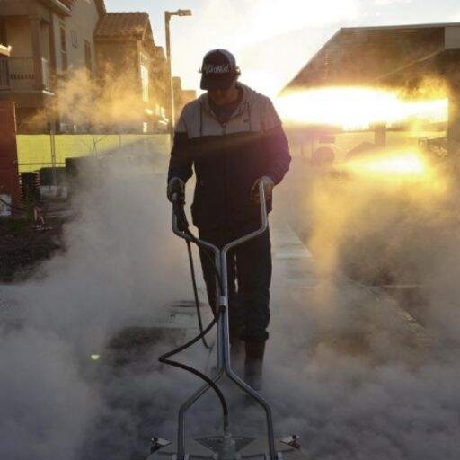 Commercial walkway pressure washing service