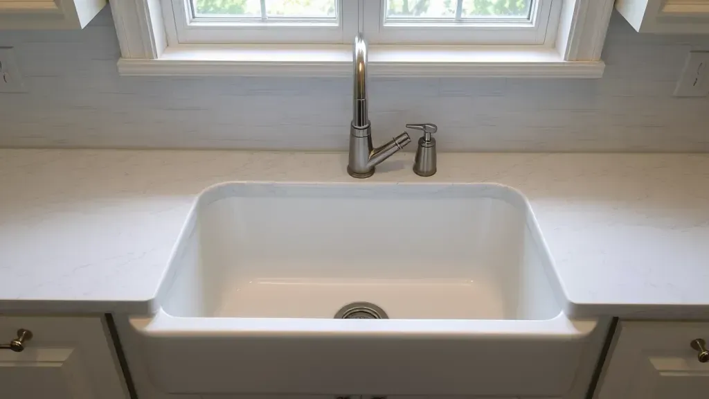 Farmhouse Sink Installation project in a modern kitchen in Coral Springs, FL