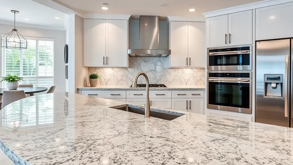 Granite countertop installation projects in Coral Springs FL showcasing beautiful kitchen transformations