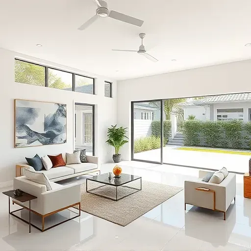 Beautifully remodeled interior of a modern home in Coral Springs, FL showcasing elegant design and finishes.