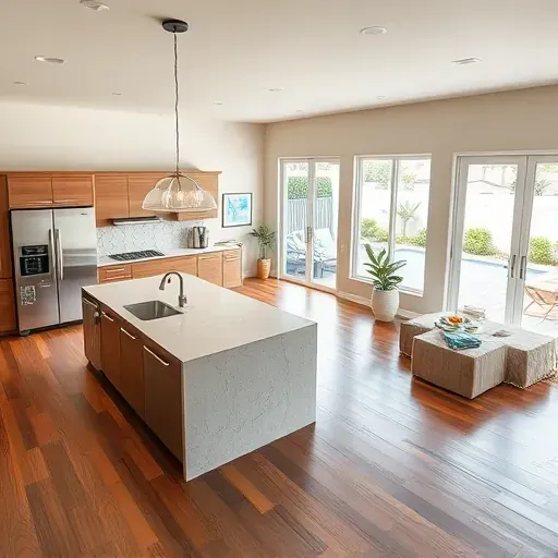 Completed remodeling project in Lake Worth FL showcasing modern design with coastal charm and natural light.