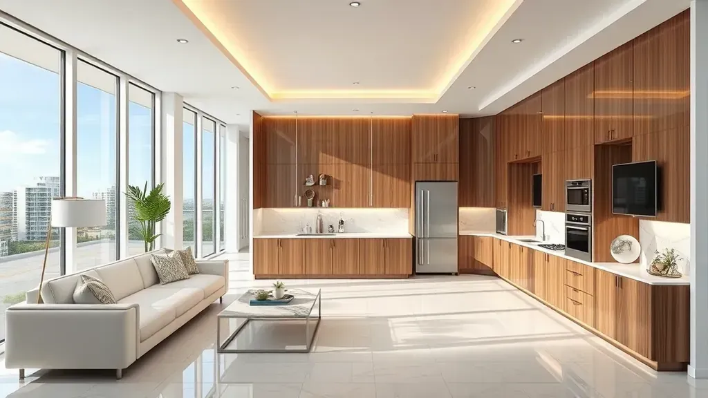 Remodeling in Hallandale Beach FL with modern design elements and updated fixtures.