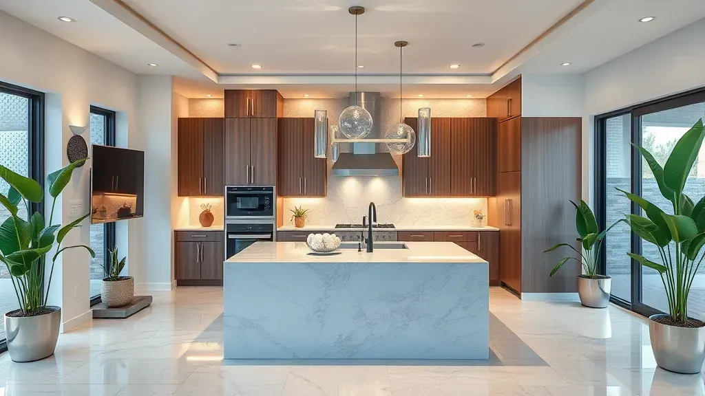 Remodeling in Riviera Beach, FL featuring modern kitchen and open layout design.