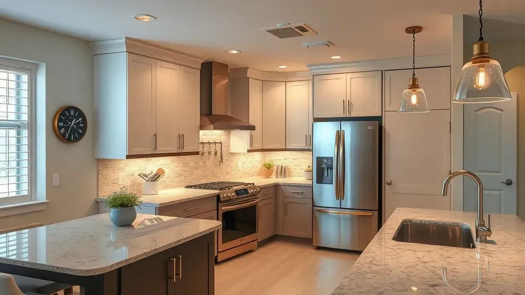 Kitchen lighting upgrades projects in Coral Springs FL showcasing modern fixtures and inviting ambiance