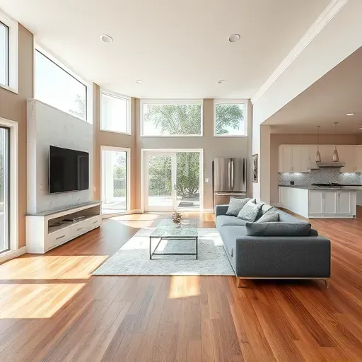 Remodeled interior space in Coral Springs, FL showcasing modern design elements and stylish finishes.