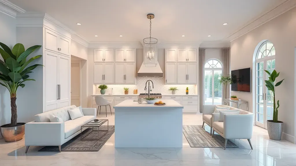 Remodeling in Boynton Beach, FL showcasing modern kitchen design and stylish decor.