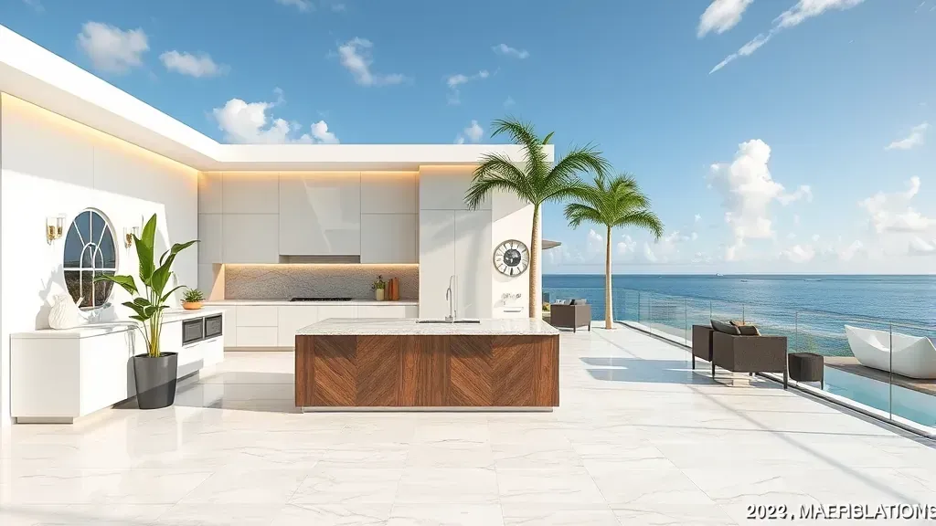 Remodeling in Miami Beach FL featuring modern design and vibrant colors