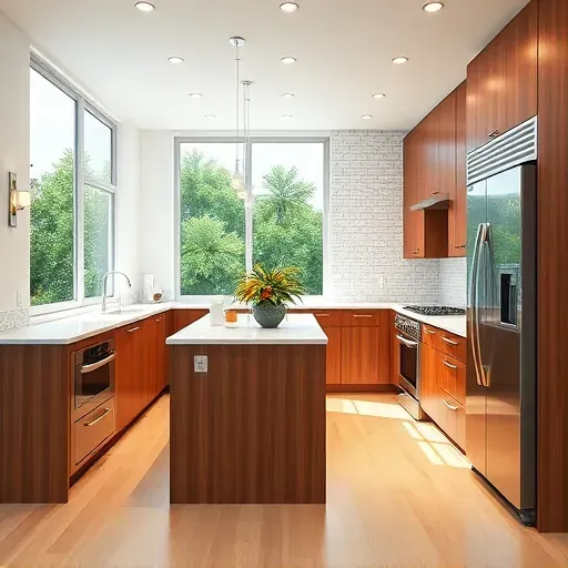 Modern Fort Lauderdale kitchen remodel with stainless steel appliances, quartz countertops, and custom cabinetry.