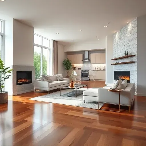 Modern living room remodel in Margate FL featuring clean lines, elegant furnishings, and natural light from large windows.