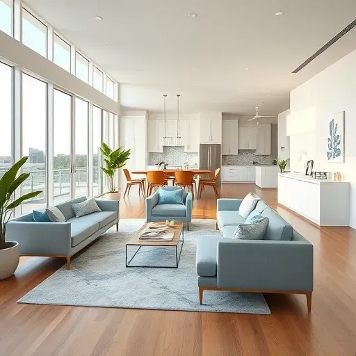 Completed remodel of a Palm Beach living room with modern design, coastal charm, and elegant decor.