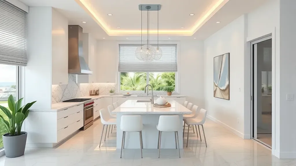 Remodeling in South Beach, FL showcasing modern design and vibrant colors.