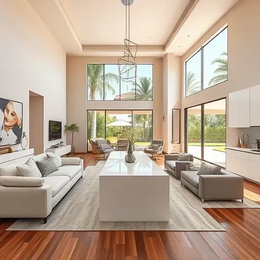 Beautiful remodeled interior space in Coral Springs, FL showcasing modern design and elegant finishes.