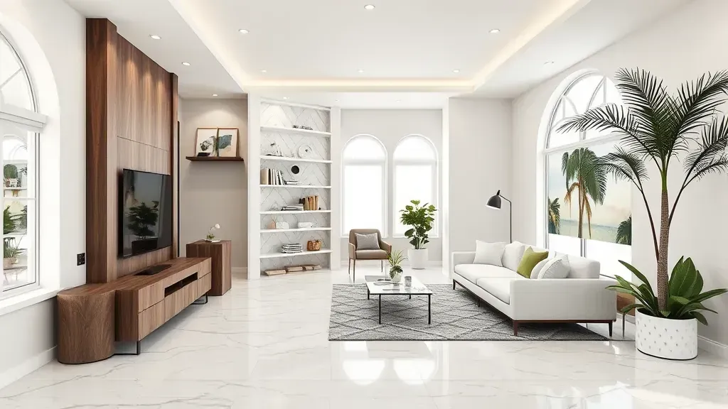 Remodeling in Pompano Beach, FL showcasing modern design and stylish finishes in a renovated home.