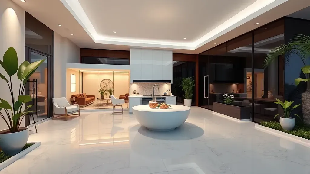 Remodeling in Coral Springs, FL featuring modern kitchen and bright living space.