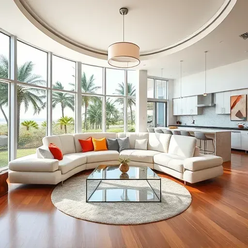 Modern Miami living room remodel with sleek furniture, tropical views, and stylish lighting for inspiration.