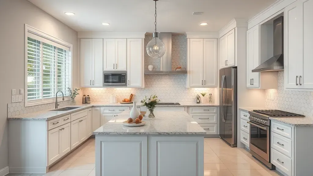 Kitchen remodeling project showcasing modern designs in Coral Springs, FL with stylish fixtures and finishes.