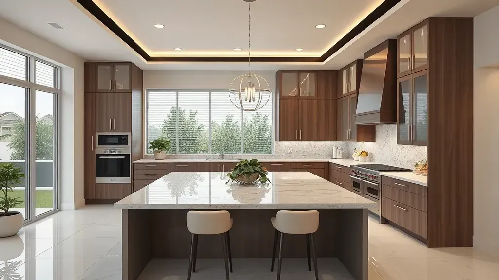 Remodeling in Doral, FL showcasing modern kitchen and stylish living room design transformations.