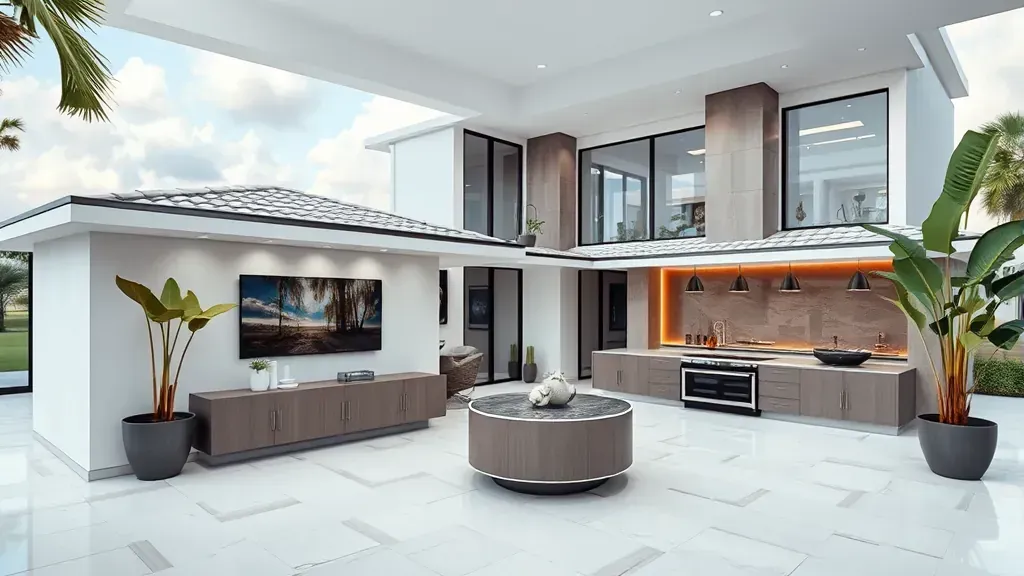 Remodeling in Kendall, FL showcasing modern kitchen design and stylish decor.