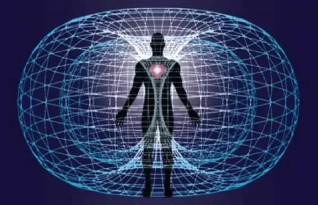 Visual representation of the human biofield and energy healing techniques