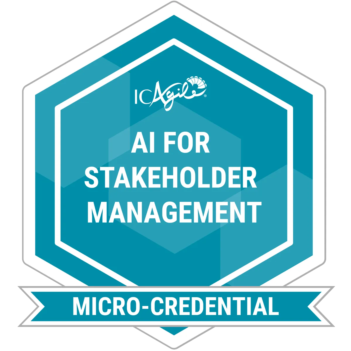 AI for Stakeholder Management micro-credential badge