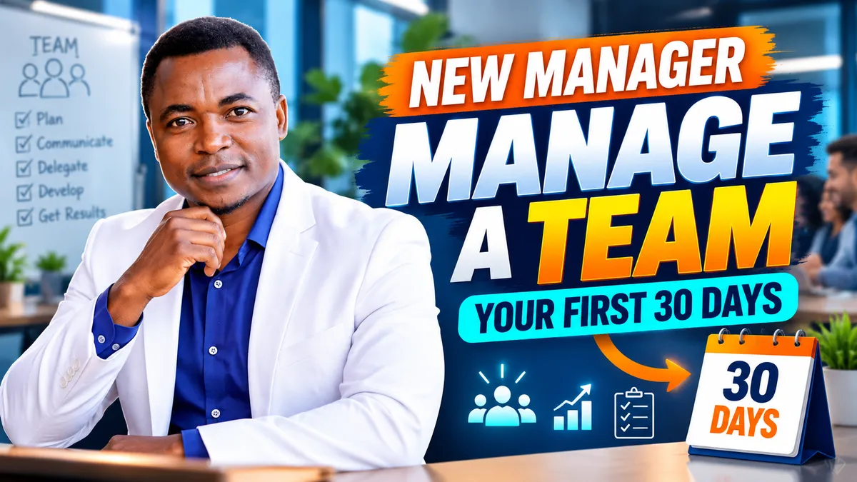 How to Manage a Team as a New Manager: Your First 30 Days
