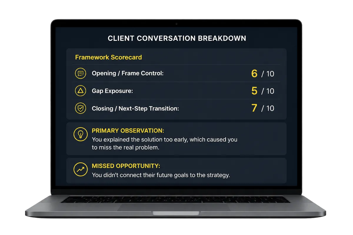 Client Conversation Breakdown Dashboard