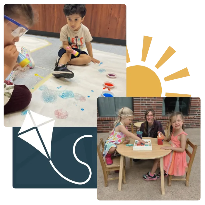 Children at summer camp in daycare