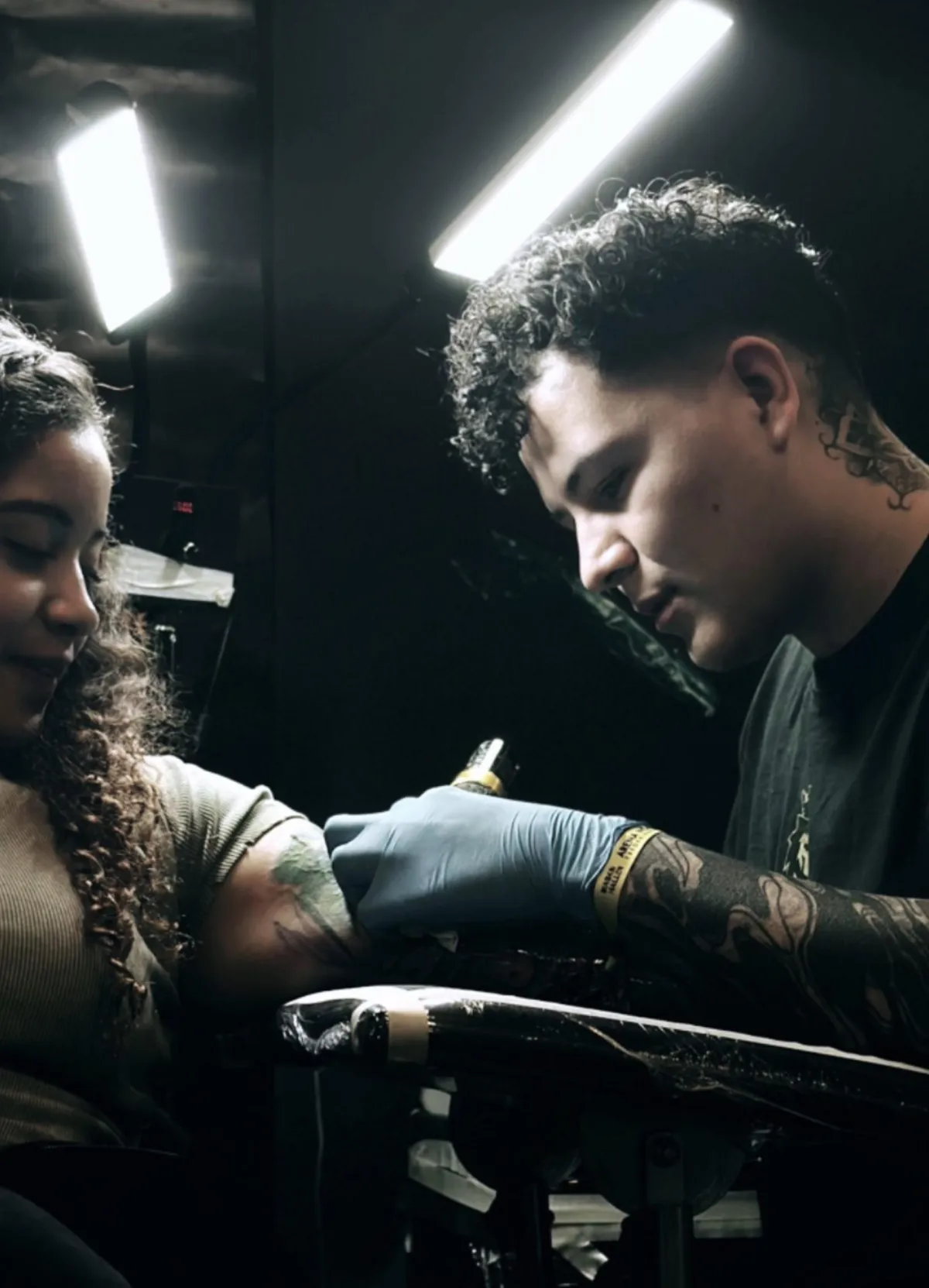 person with sleeve tattoo