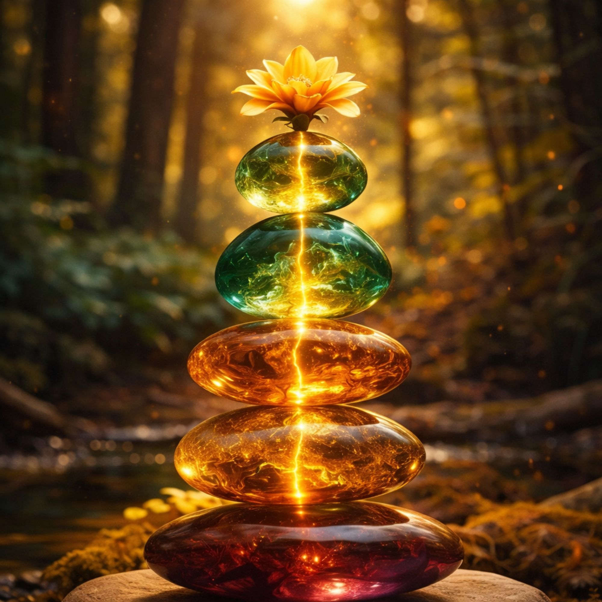 Abstract illustration representing Signature Alignment, showing a human figure integrated with flowing light energy symbolizing reclaimed spiritual power, clarity, and freedom from blind assimilation.